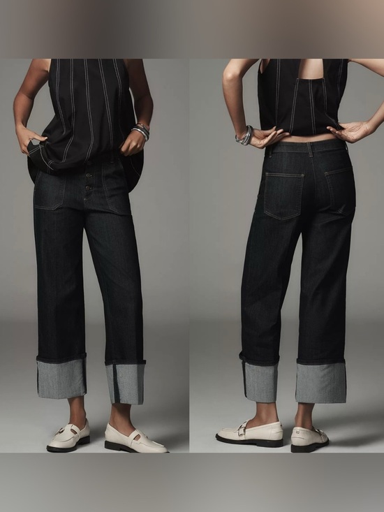 Anthropologie Denim - Anthropologie pilcro utility high rise straight leg jeans, size 27